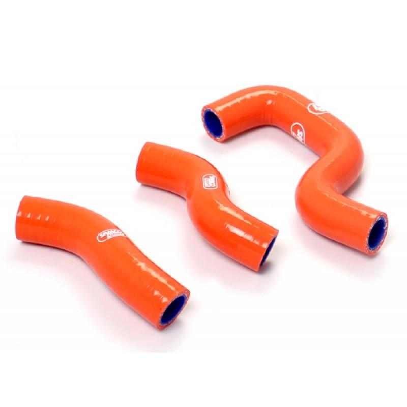 SAMCO HOSE KIT KTM 450 2013-2015, 3 PIECE KIT, ORANGE, KTM-56 OR
