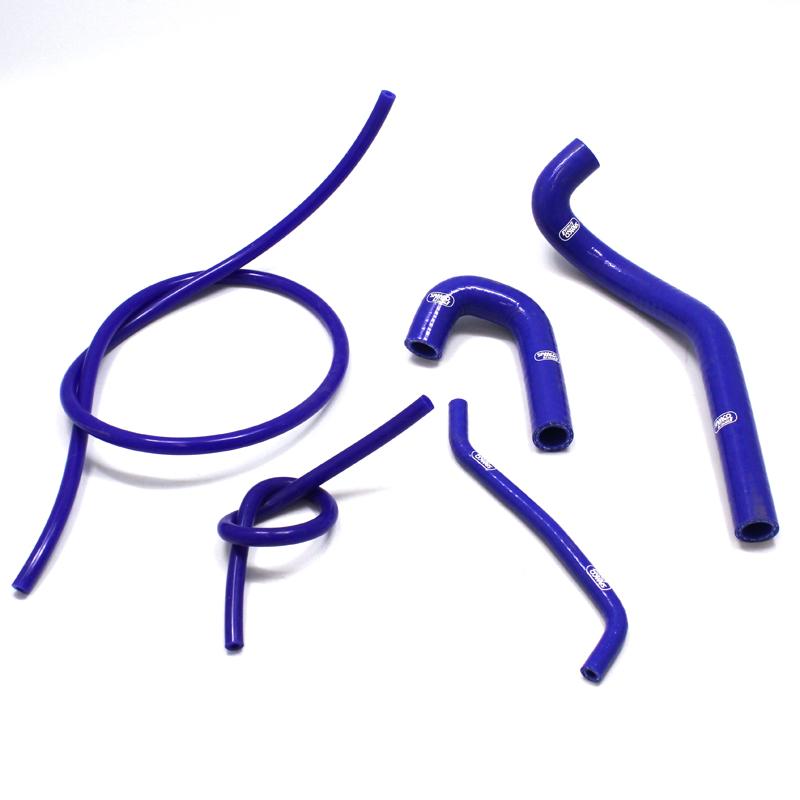SAMCO HOSE KIT YAMAHA WR125R/X 2009-2014, 5 PIECE KIT, BLUE, YAM-71 BU