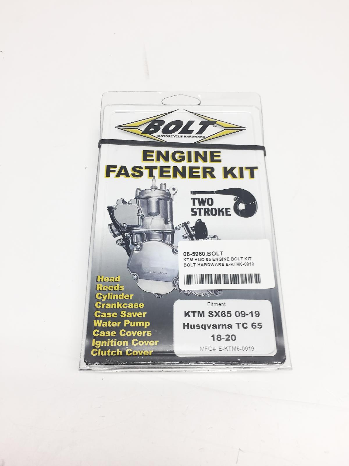 KTM HUQ/KTM 65 09-20 ENGINE BOLT KIT, BOLT HARDWARE E-KTM6-0919