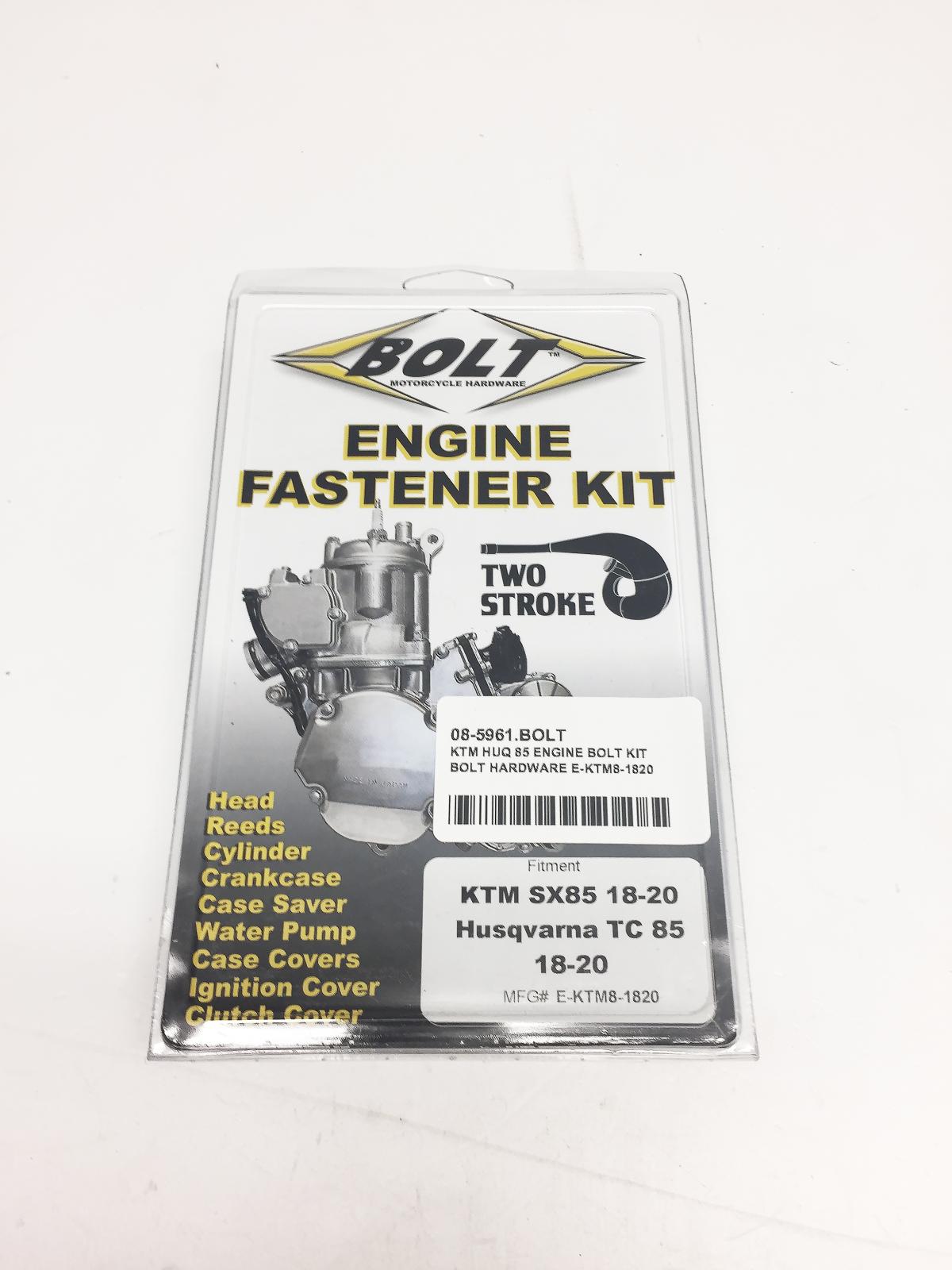 KTM HUQ/KTM 85 18-20 ENGINE BOLT KIT, BOLT HARDWARE E-KTM8-1820