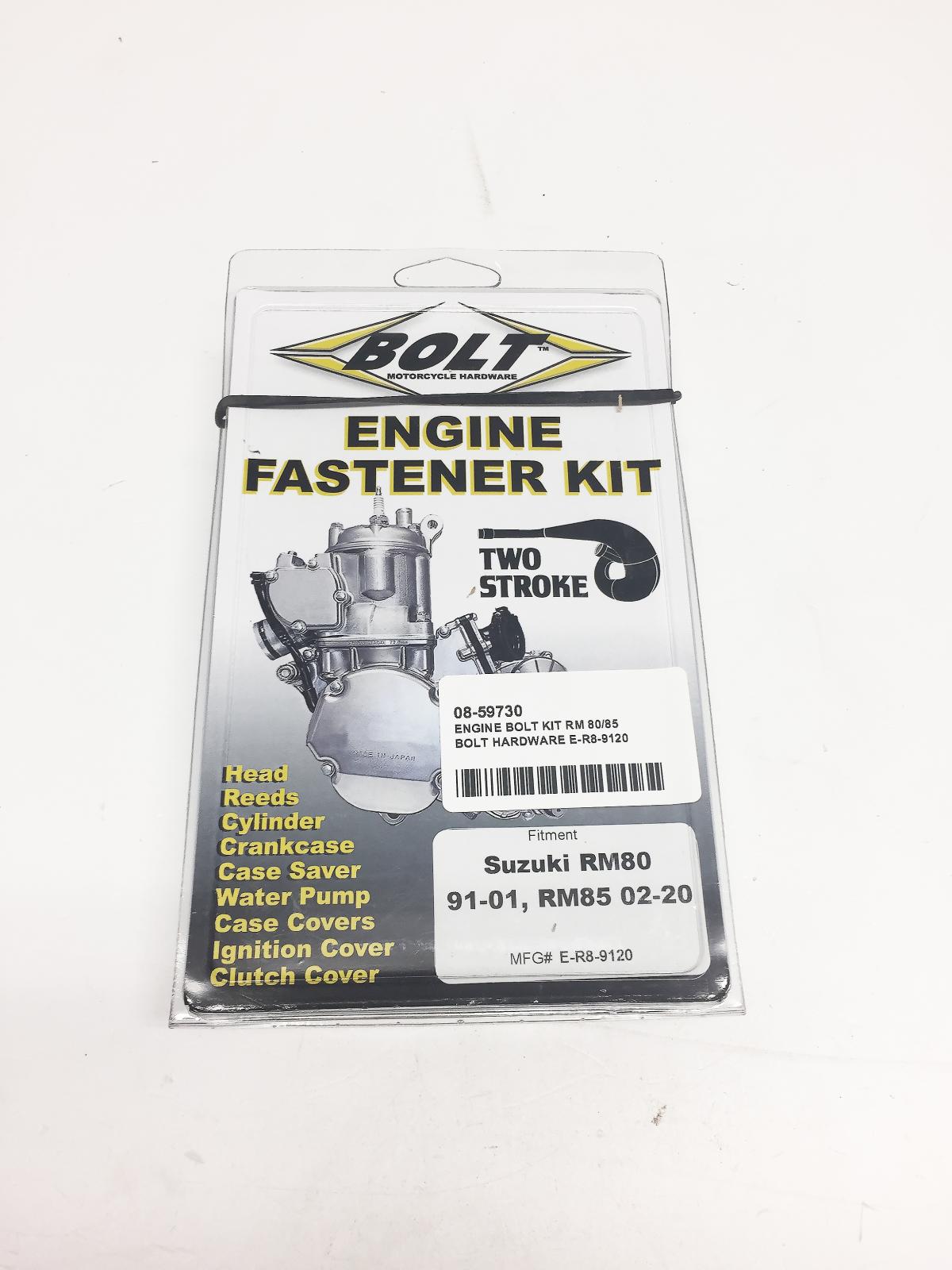 ENGINE BOLT KIT RM 80/85 91-20, BOLT HARDWARE E-R8-9120