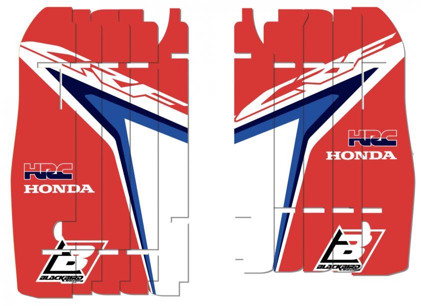 RAD LOUVER TEAM HRC DECAL HONDA CRF450R 2009-2012