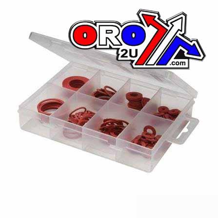 FIBRE WASHER PACK 110pcs, 871854 sizes 3 x 10 - 16 x 30mm