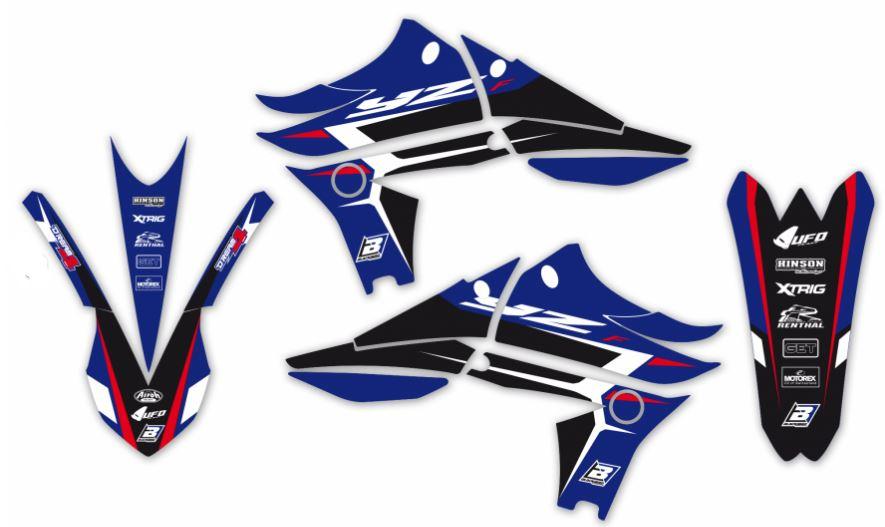 YAMAHA YZ-F250 2010-2013, DREAM-4 DECAL KIT
