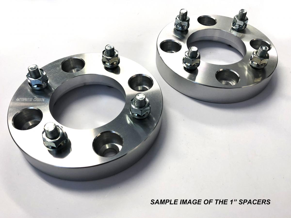 BRONCO ATV WHEEL SPACER 4x156 > 4x110 1", M10x1.25mm